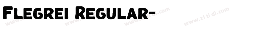 Flegrei Regular字体转换
